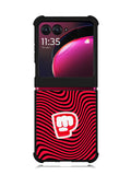 PewDiePie Red Black Logo Motorola Moto Razr Plus 2023 , Moto Razr+ 2023 Case OV2940
