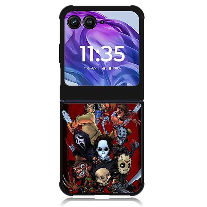 Classic Horror Movie Villains Motorola Moto Razr Plus 2024 , Moto Razr+ 2024 Case