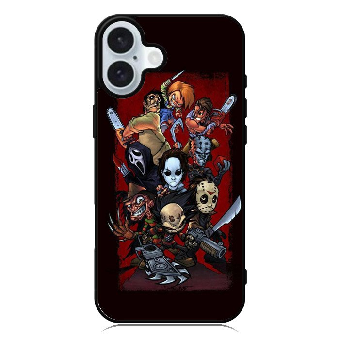 Classic Horror Movie Villains iPhone 16 Case