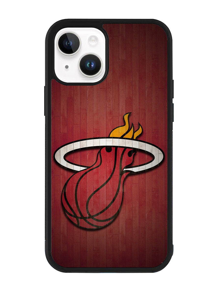 Miami Heat Red iPhone 14 Case QC7006