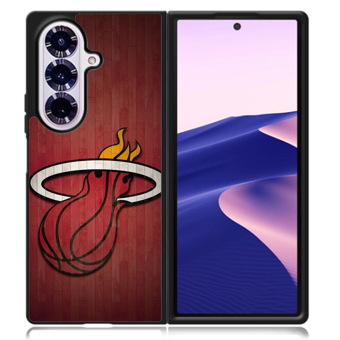 Miami Heat Red Samsung Galaxy Z Fold 7 Case OV7006