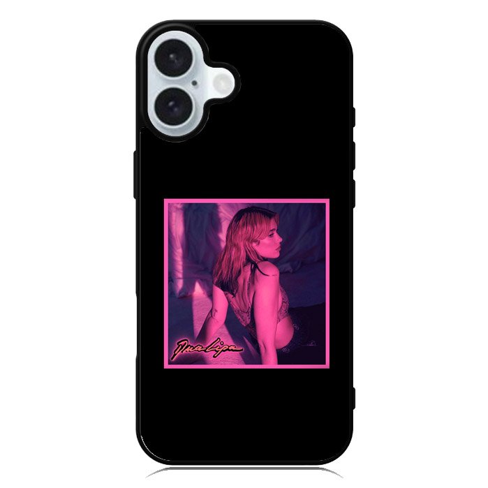 Dua Lipa Pink Poster iPhone 16 Plus Case QC8378