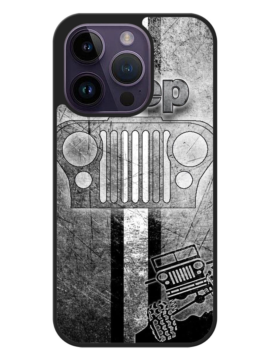 Jeep Grey iPhone 14 Pro Case