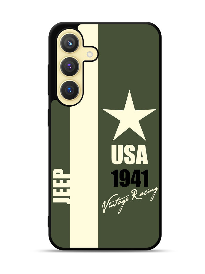 Jeep Vintage Racing USA 1941 Samsung Galaxy S25 Plus 5G , Samsung Galaxy S25+ 5G Case OV9800
