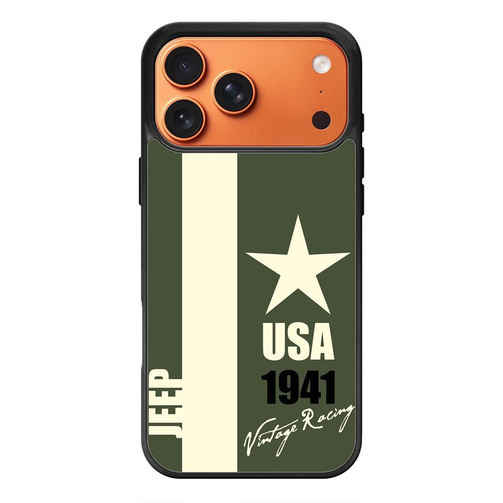 Jeep Vintage Racing USA 1941 iPhone 17 Pro Max Case QC9800