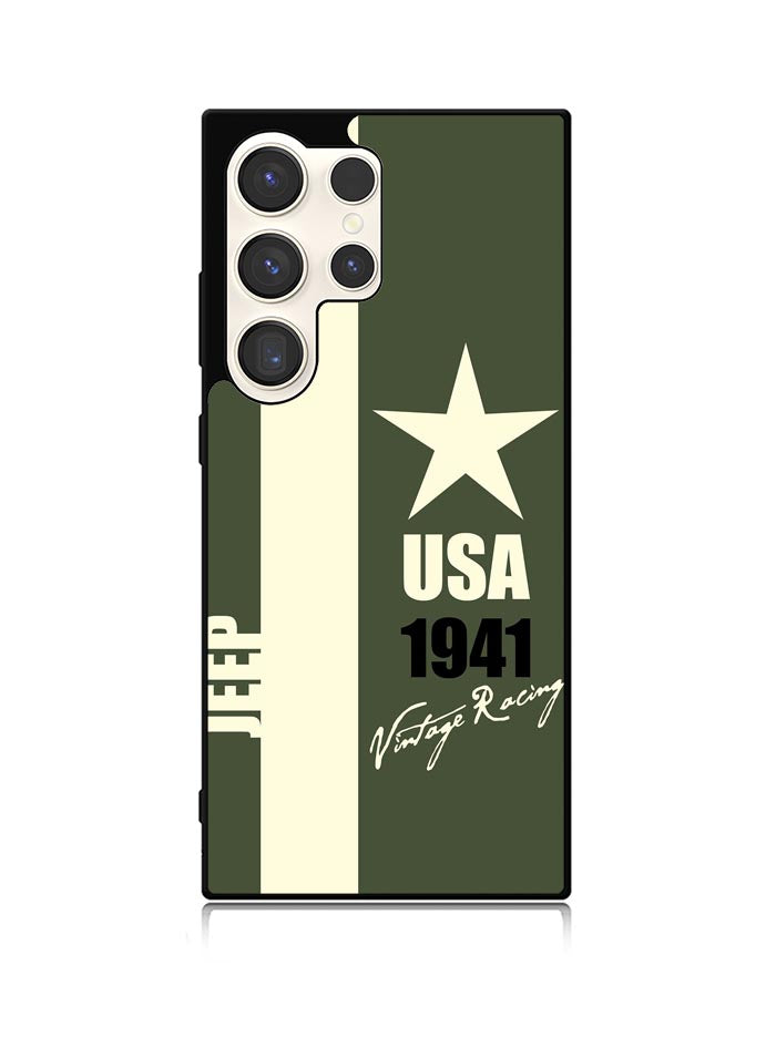 Jeep Vintage Racing USA 1941 Samsung Galaxy S25 Ultra 5G Case QC9800