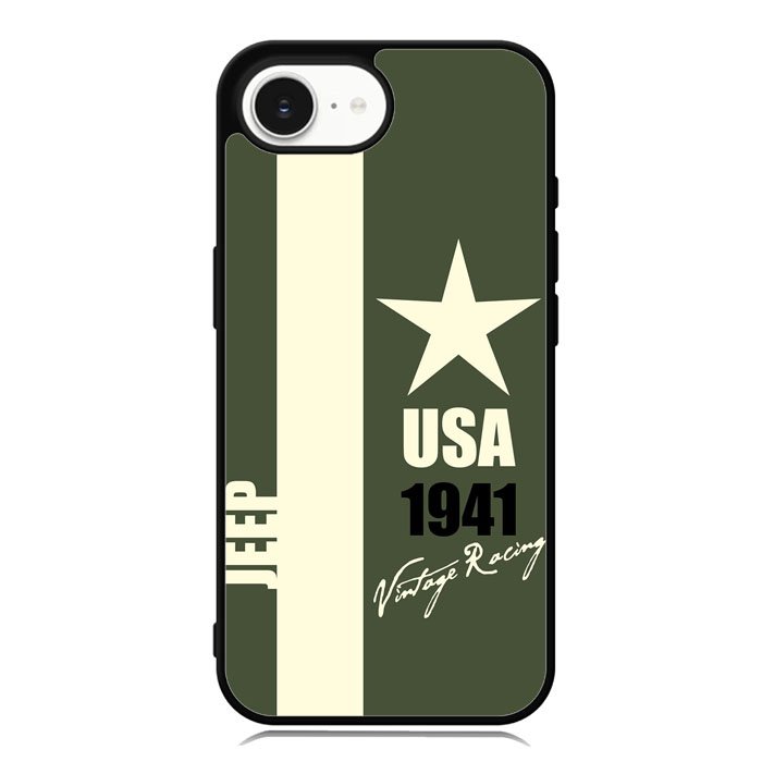 Jeep Vintage Racing USA 1941 iPhone 16e Case OV9800