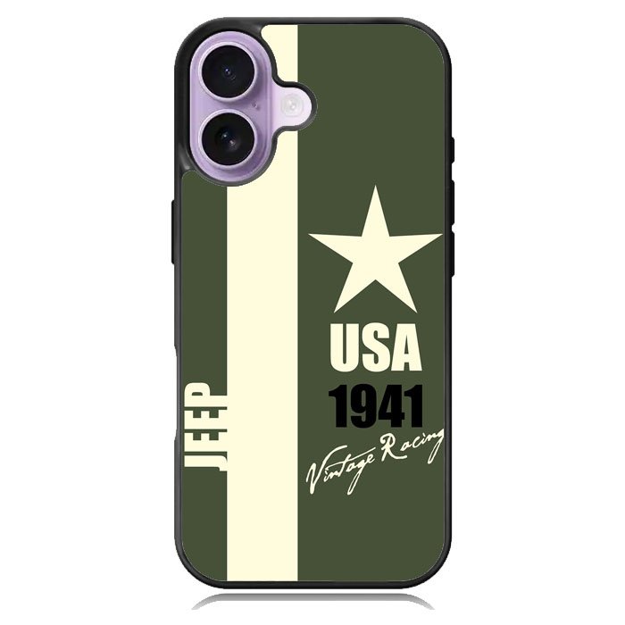 Jeep Vintage Racing USA 1941 iPhone 17 Case OV9800