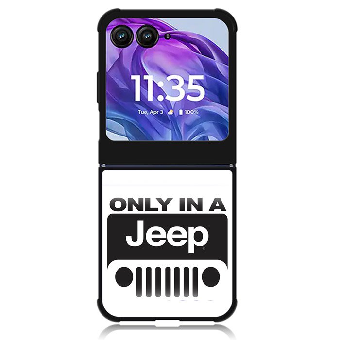 Only In a Jeep Motorola Moto Razr Plus 2024 , Moto Razr+ 2024 Case OV9802