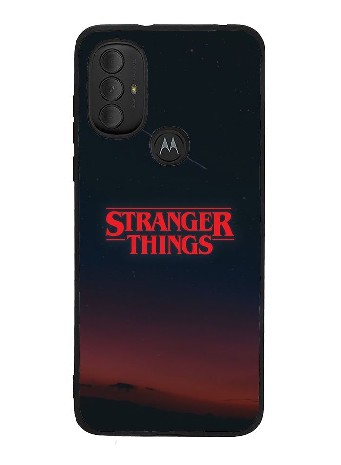 Stranger Things Logo in The Sky Motorola Moto G Pure 2021 , Moto G Power 2022 Case OV9824