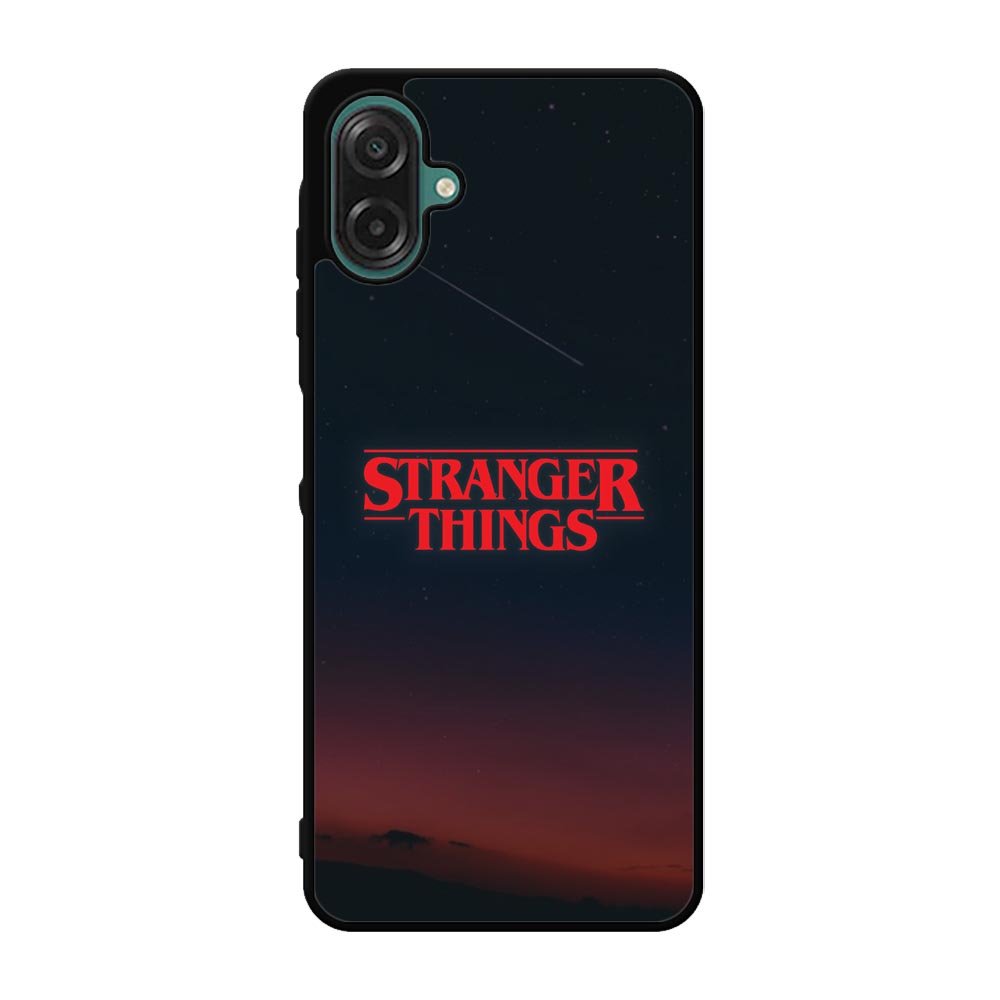Stranger Things Logo in The Sky Samsung Galaxy A07 Case OV9824