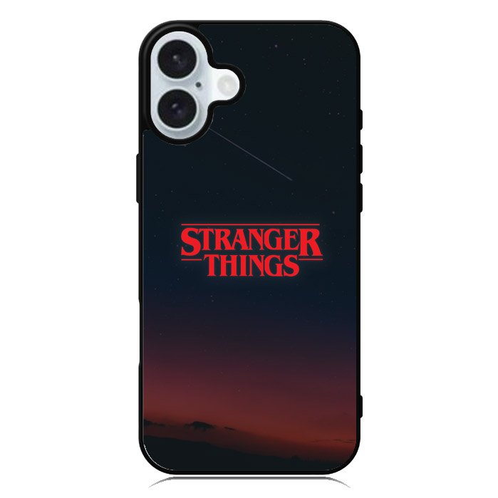Stranger Things Logo in The Sky iPhone 16 Plus Case QC9824
