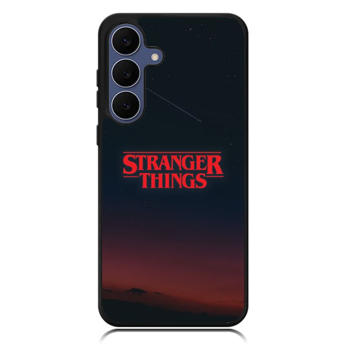 Stranger Things Logo in The Sky Samsung Galaxy S25 FE Case OV9824