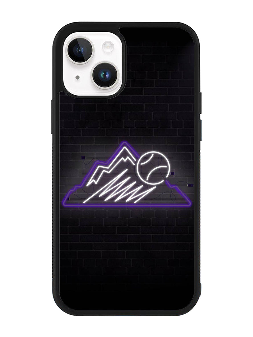 Colorado Rockies Neon Logo iPhone 14 Case QC9811