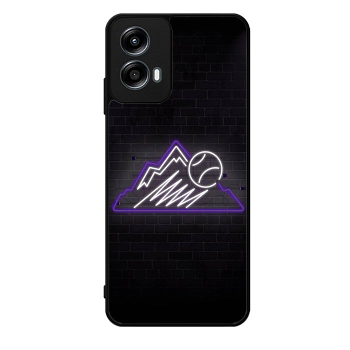 Colorado Rockies Neon Logo Motorola Moto G Play 2024 Case OV9811