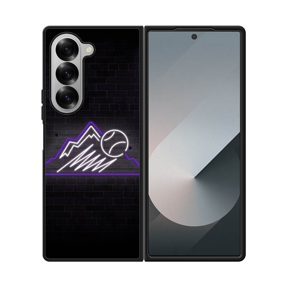 Colorado Rockies Neon Logo Samsung Galaxy Z Fold 7 5G Case QC9811