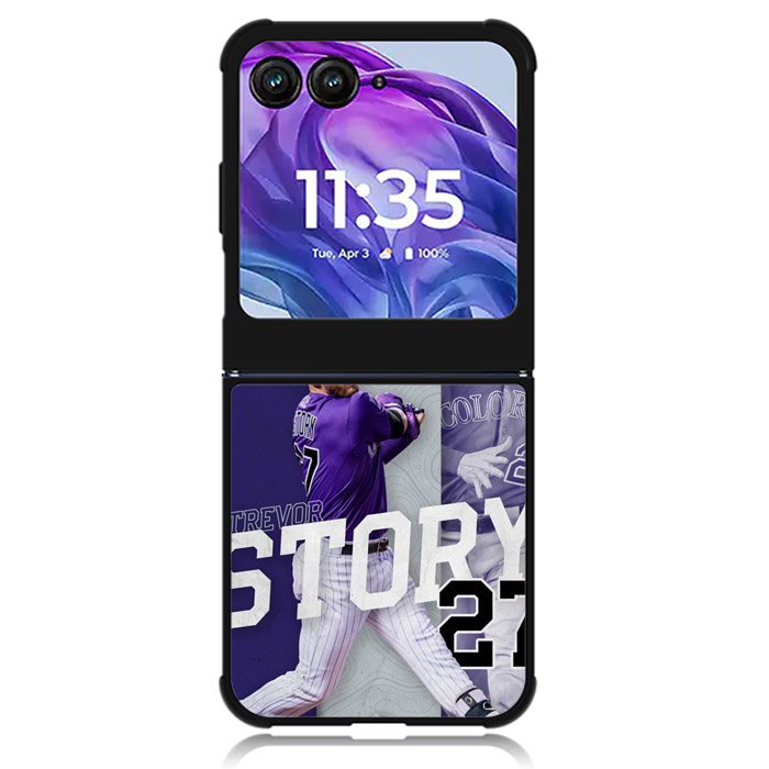 Trevor Story 27 Colorado Rockies Motorola Moto Razr Plus 2024 , Moto Razr+ 2024 Case OV9832