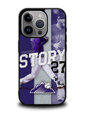 Trevor Story 27 Colorado Rockies iPhone 16 Pro Case OV9832