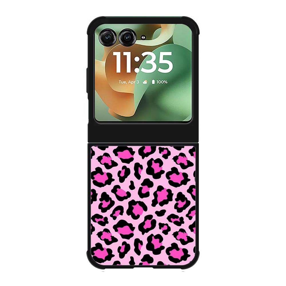 Leopard Pink Pattern Motorola Moto RAZR 2025 Case OV9854