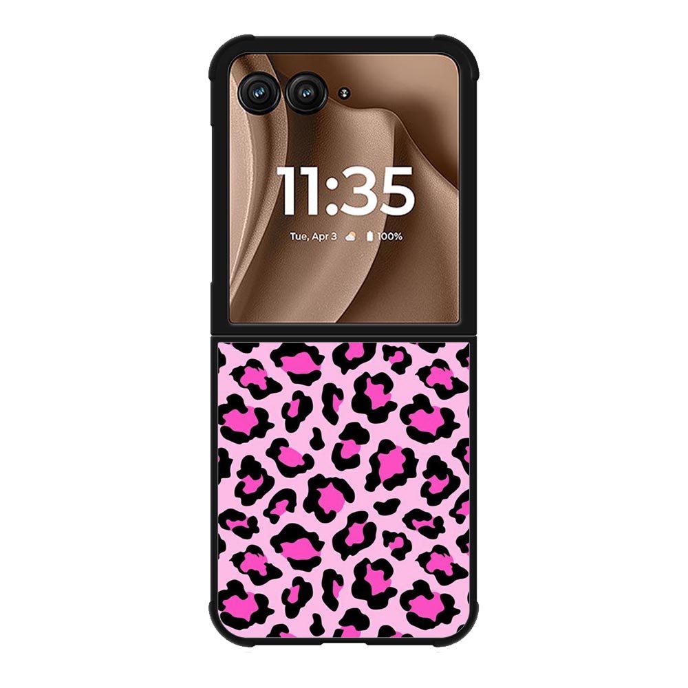 Leopard Pink Pattern Motorola Moto RAZR Plus 2025 Case OV9854