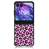 Leopard Pink Pattern Motorola Moto Razr Plus 2024 , Moto Razr+ 2024 Case OV9854
