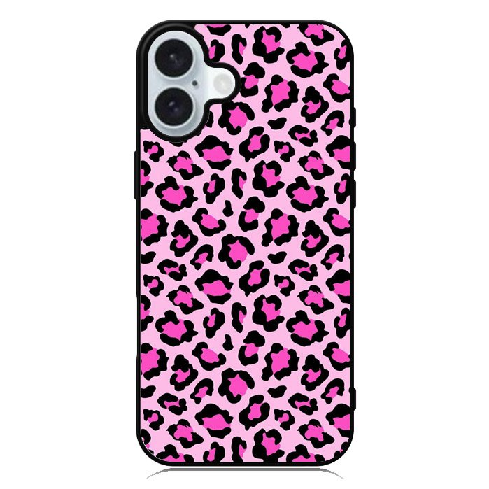 Leopard Pink Pattern iPhone 16 Plus Case QC9854