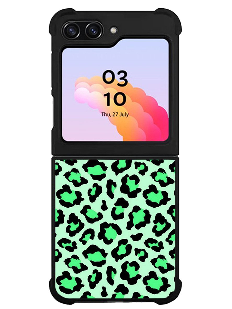 Leopard Green Pattern Samsung Galaxy Z Flip 5 5G 2023 Case OV9851