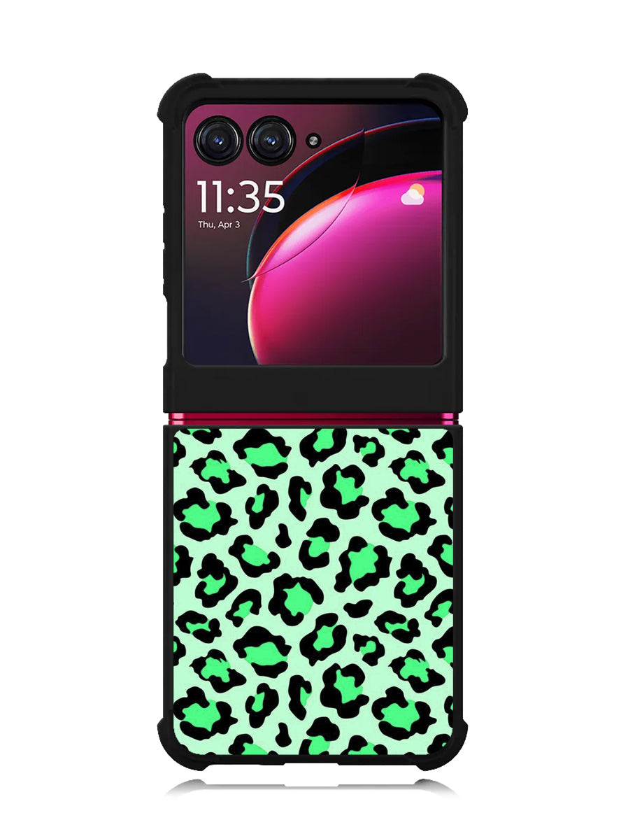 Leopard Green Pattern Motorola Moto Razr Plus 2023 , Moto Razr+ 2023 Case OV9851