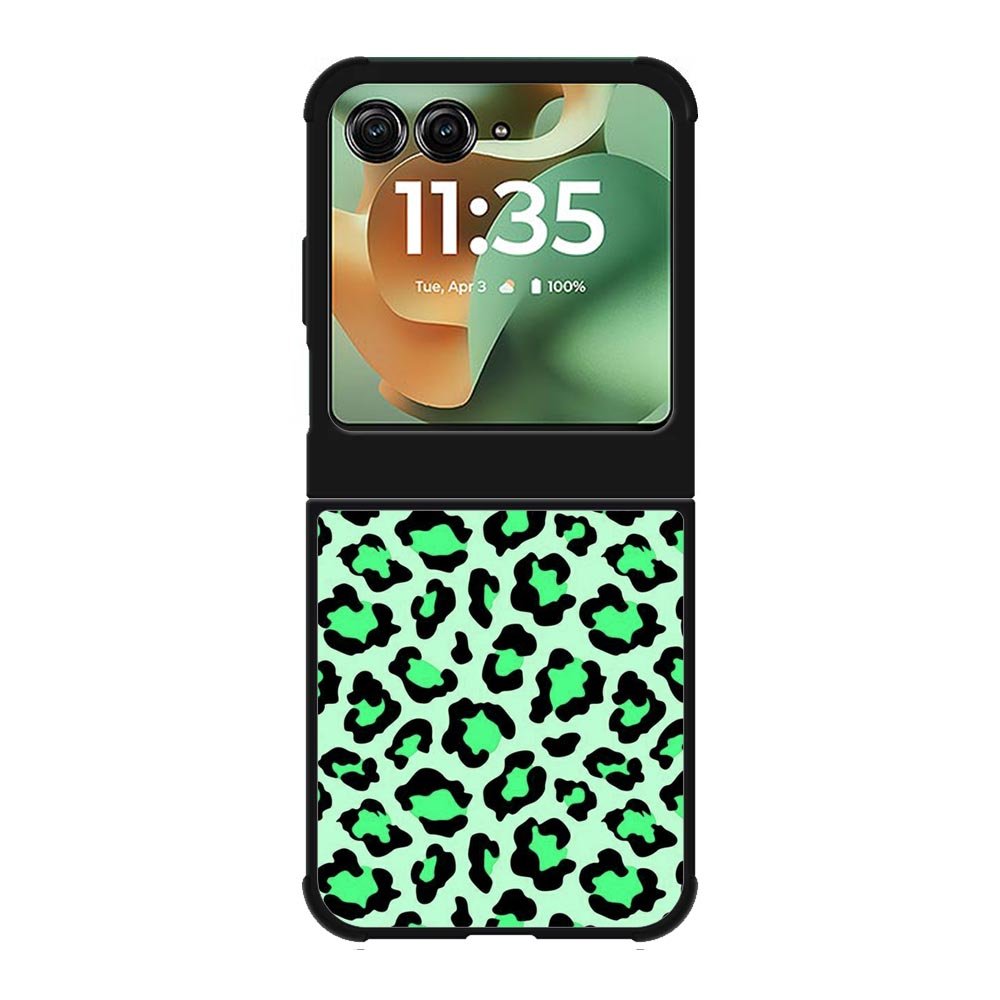 Leopard Green Pattern Motorola Moto RAZR 2025 Case OV9851