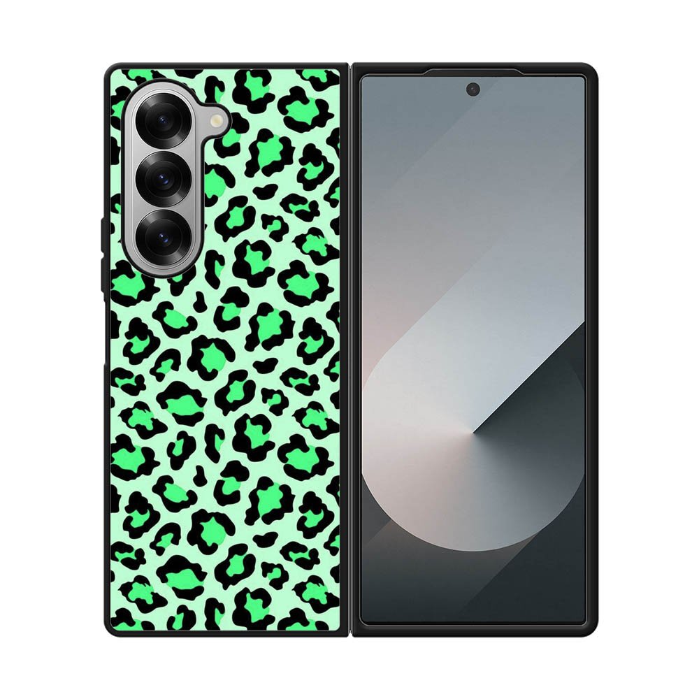 Leopard Green Pattern Samsung Galaxy Z Fold 7 5G Case QC9851