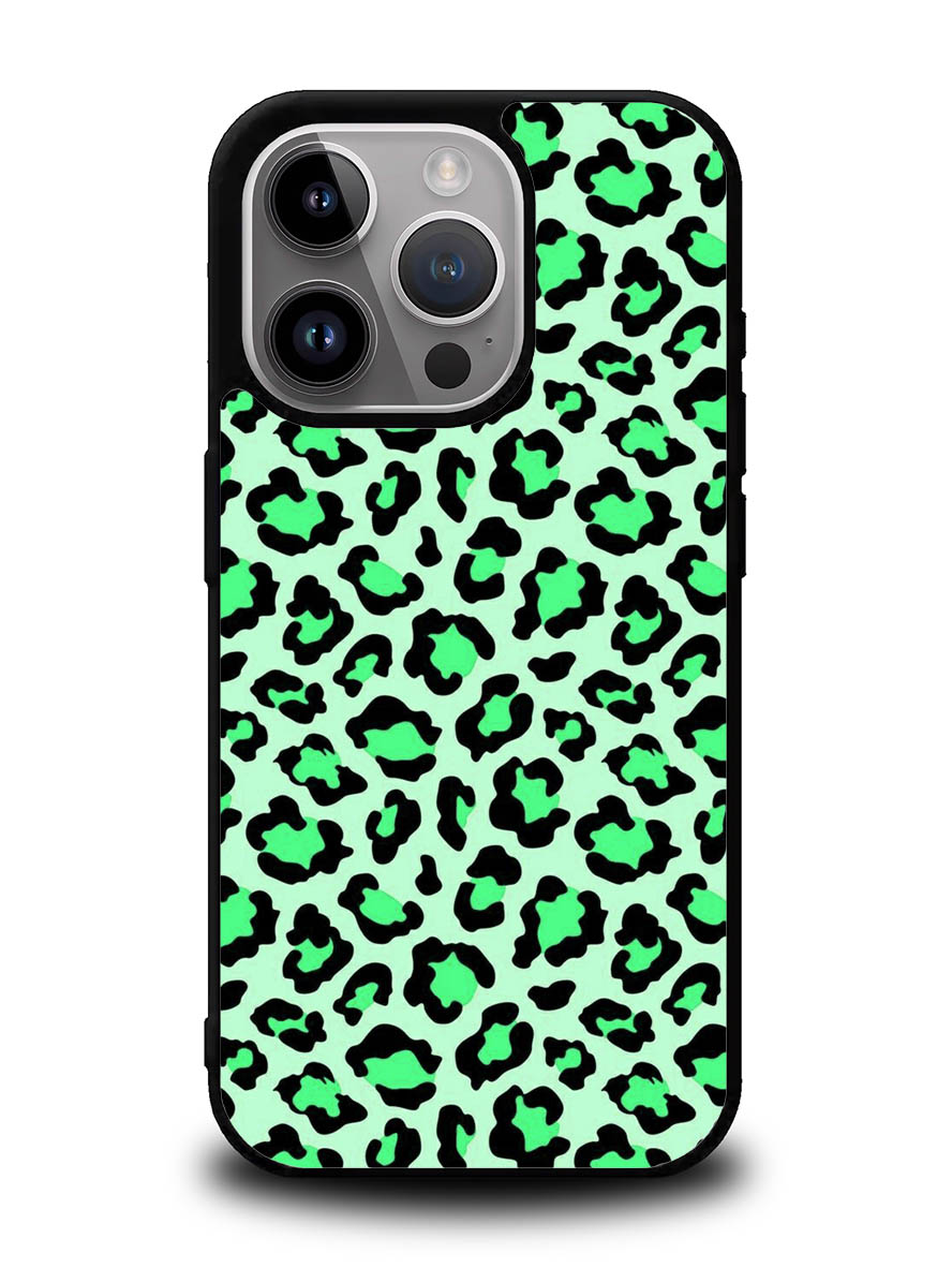 Leopard Green Pattern iPhone 16 Pro Case OV9851