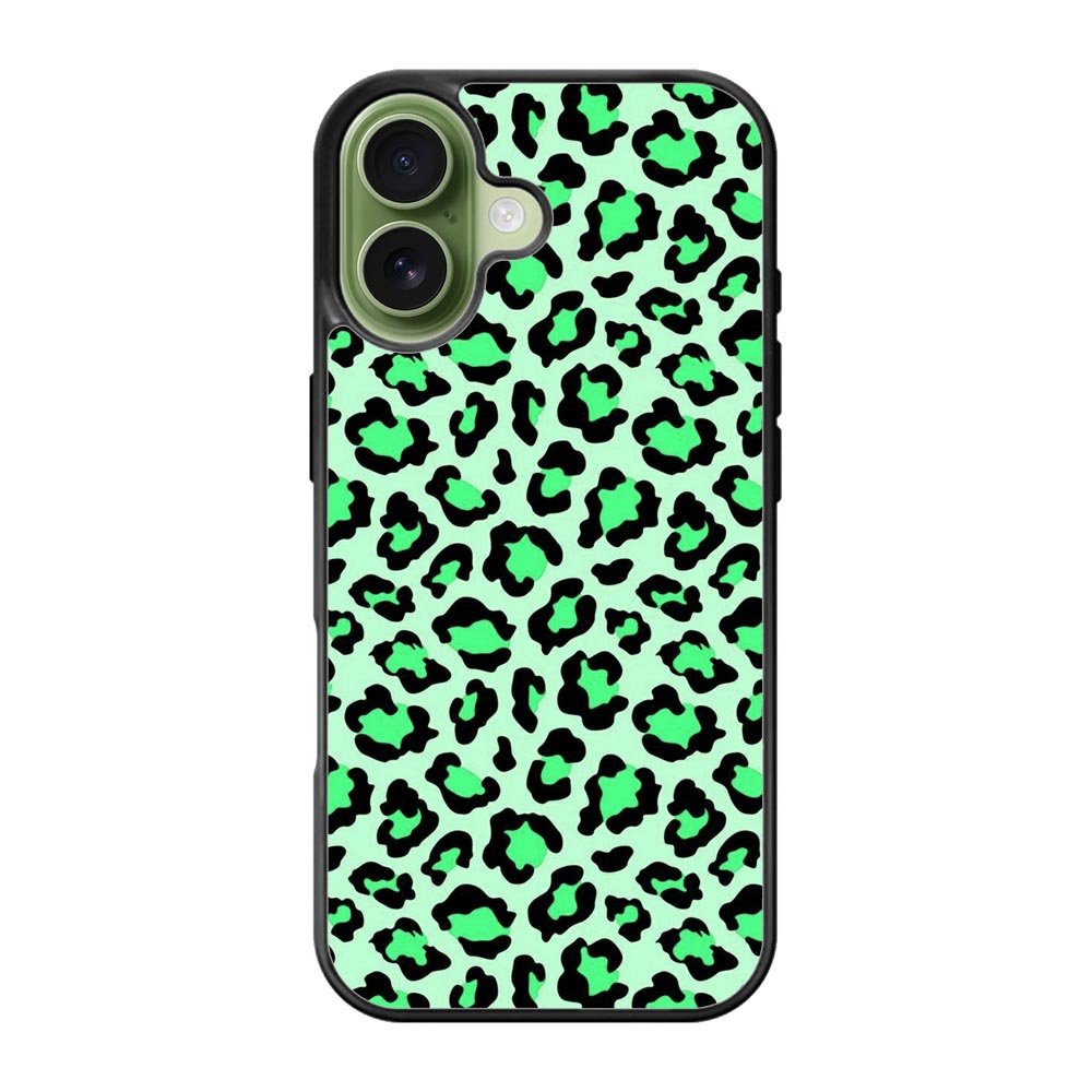 Leopard Green Pattern iPhone 17 Case QC9851