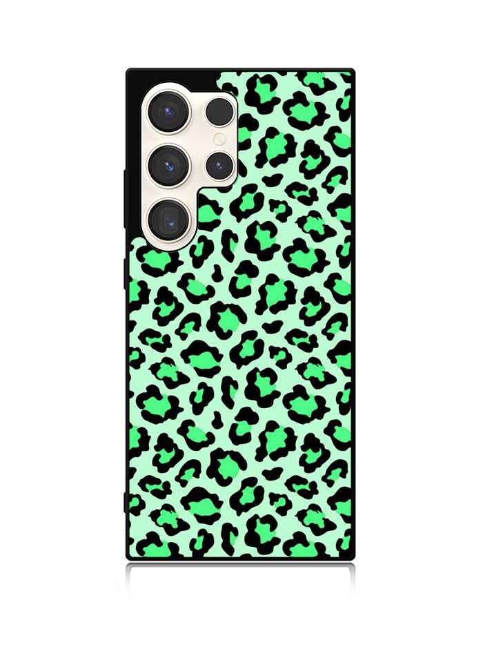 Leopard Green Pattern Samsung Galaxy S23 Ultra 5G Case QC9851