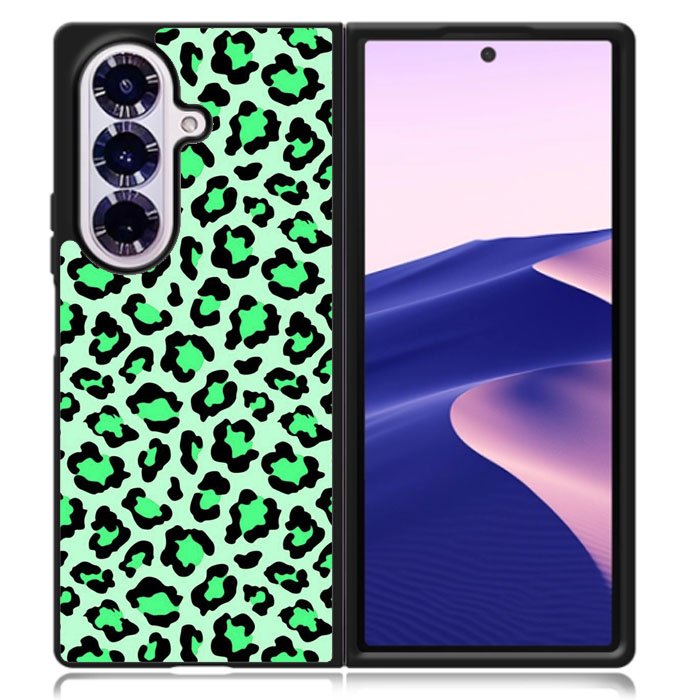 Leopard Green Pattern Samsung Galaxy Z Fold 7 Case OV9851