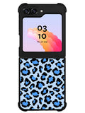 Leopard Blue Pattern Samsung Galaxy Z Flip 5 5G 2023 Case OV9850