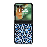 Leopard Blue Pattern Motorola Moto RAZR 2025 Case OV9850