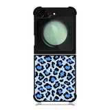 Leopard Blue Pattern Samsung Galaxy Z Flip 6 5G 2024 Case OV9850