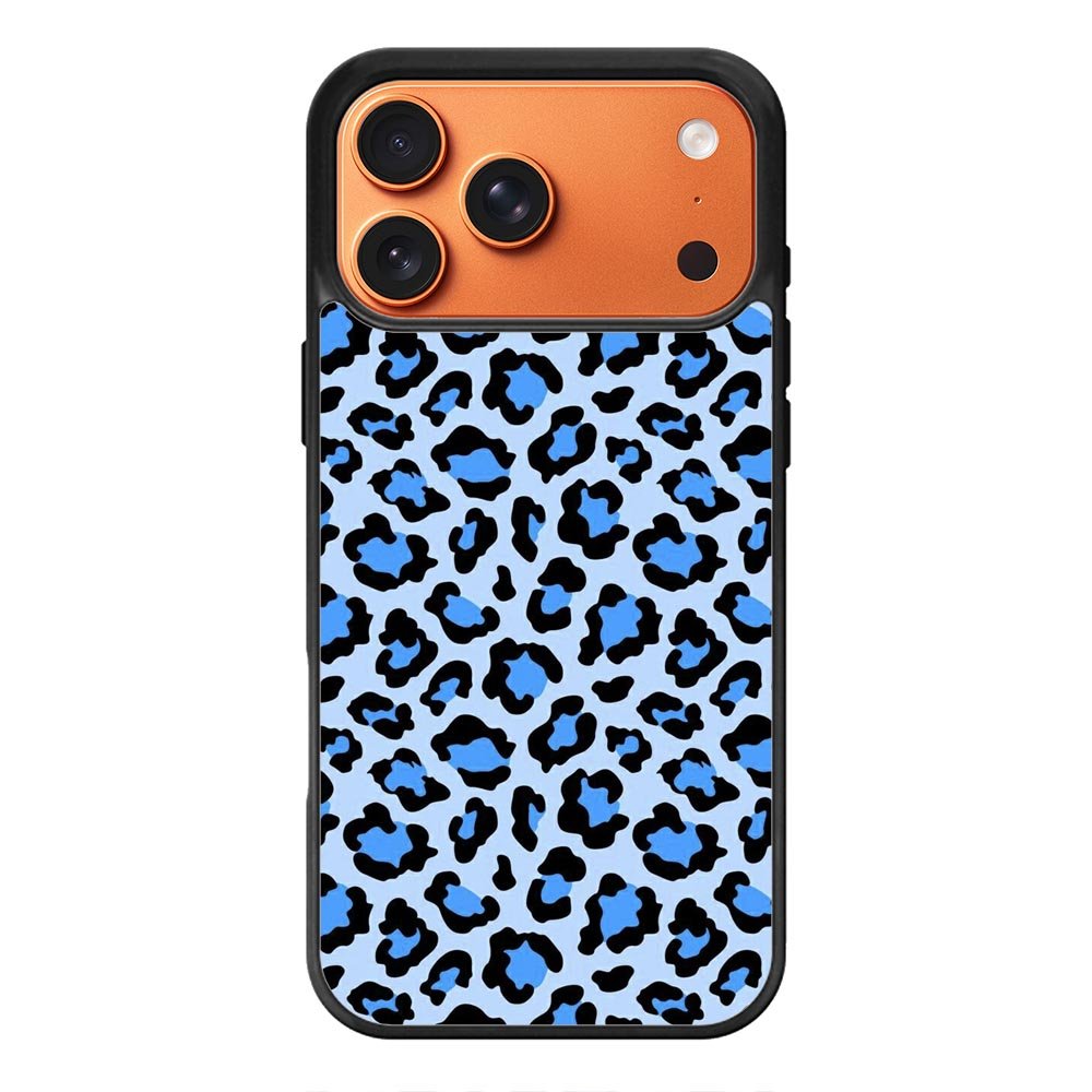Leopard Blue Pattern iPhone 17 Pro Max Case OV9850