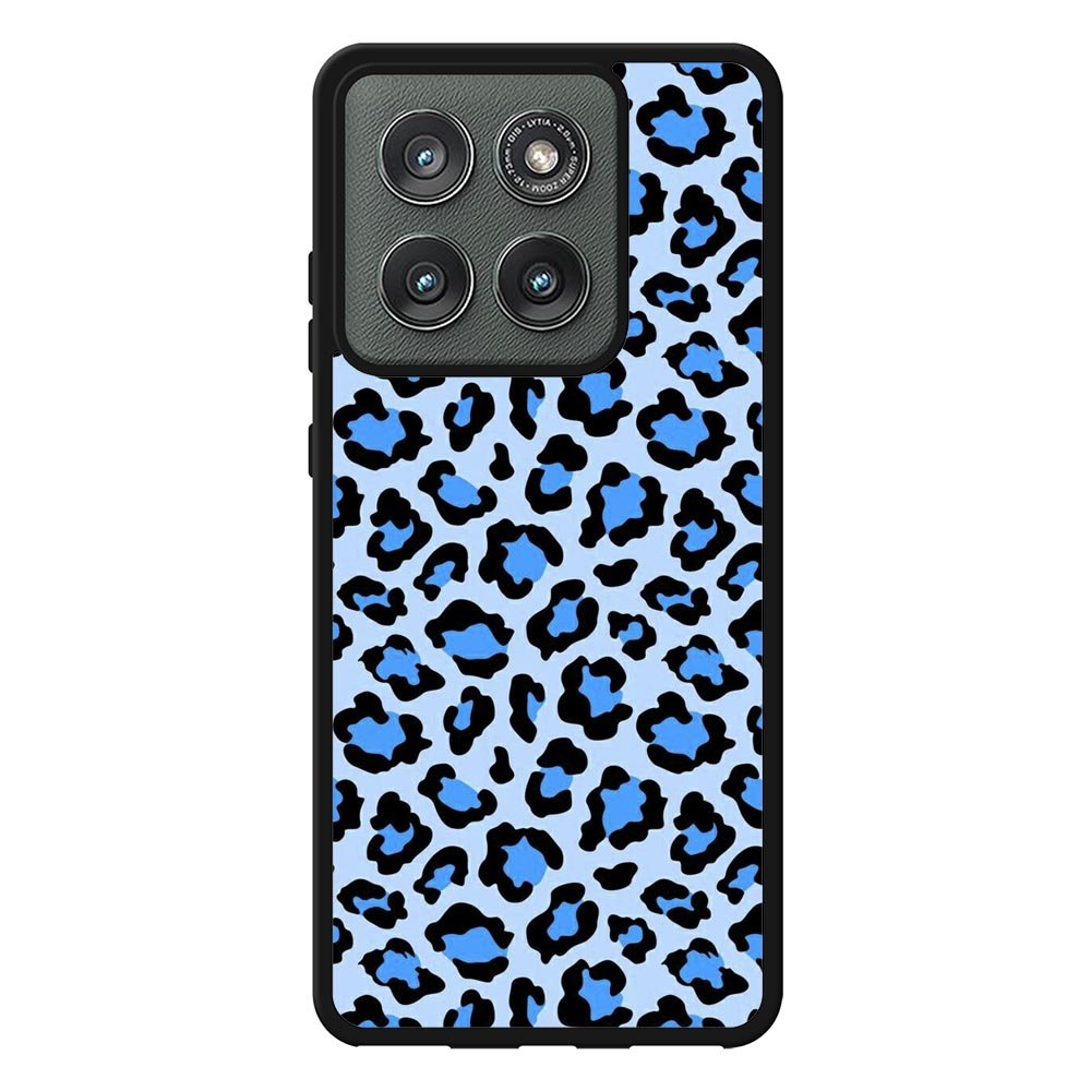 Leopard Blue Pattern Motorola Moto Edge 2025 Case OV9850