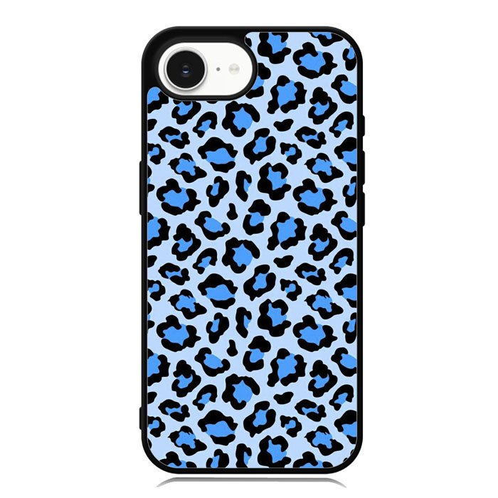 Leopard Blue Pattern iPhone 16e Case OV9850