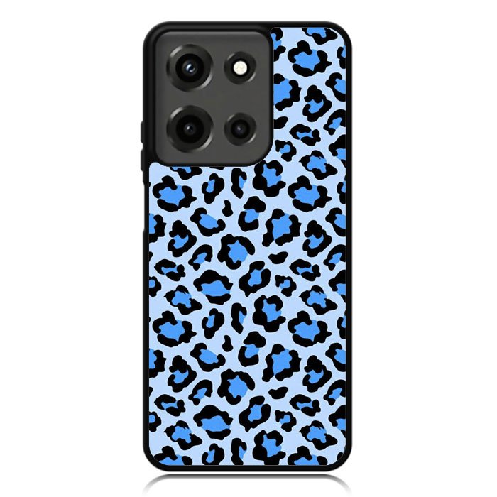 Leopard Blue Pattern Motorola Moto G 5G 2025 Case OV9850