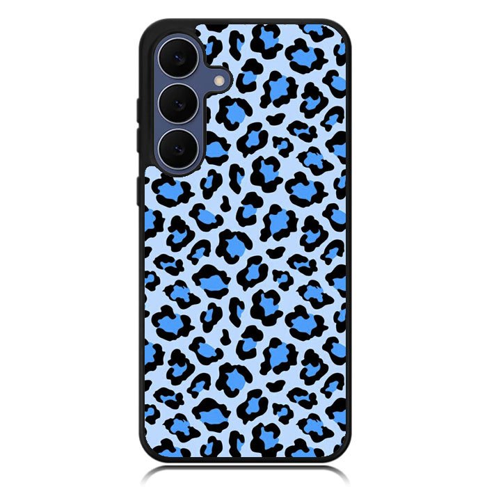Leopard Blue Pattern Samsung Galaxy S25 FE Case OV9850