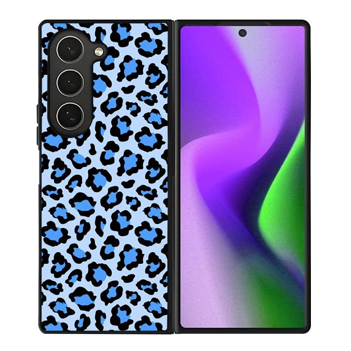 Leopard Blue Pattern Samsung Galaxy Z Fold 6 5G 2024 Case OV9850