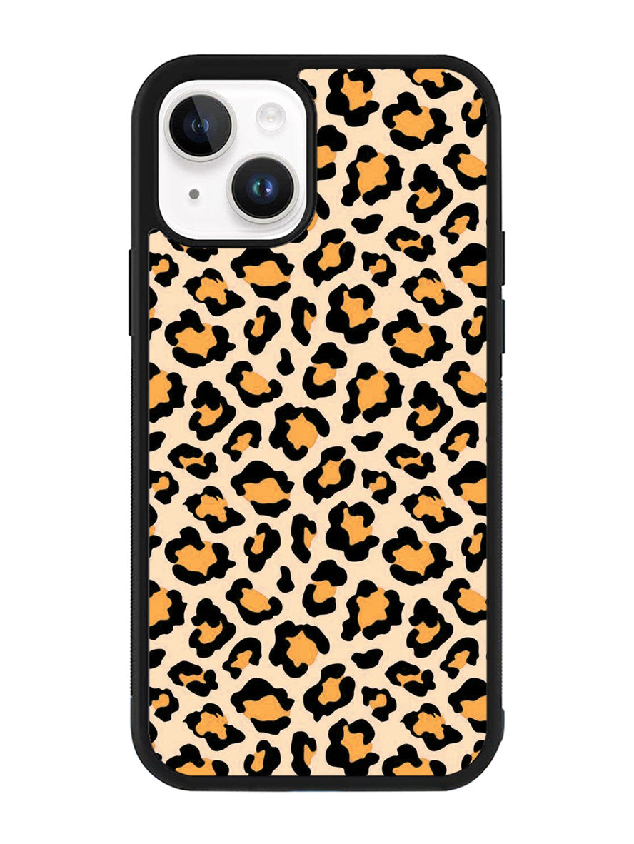 Leopard Orange Pattern iPhone 15 Plus Case OV9853