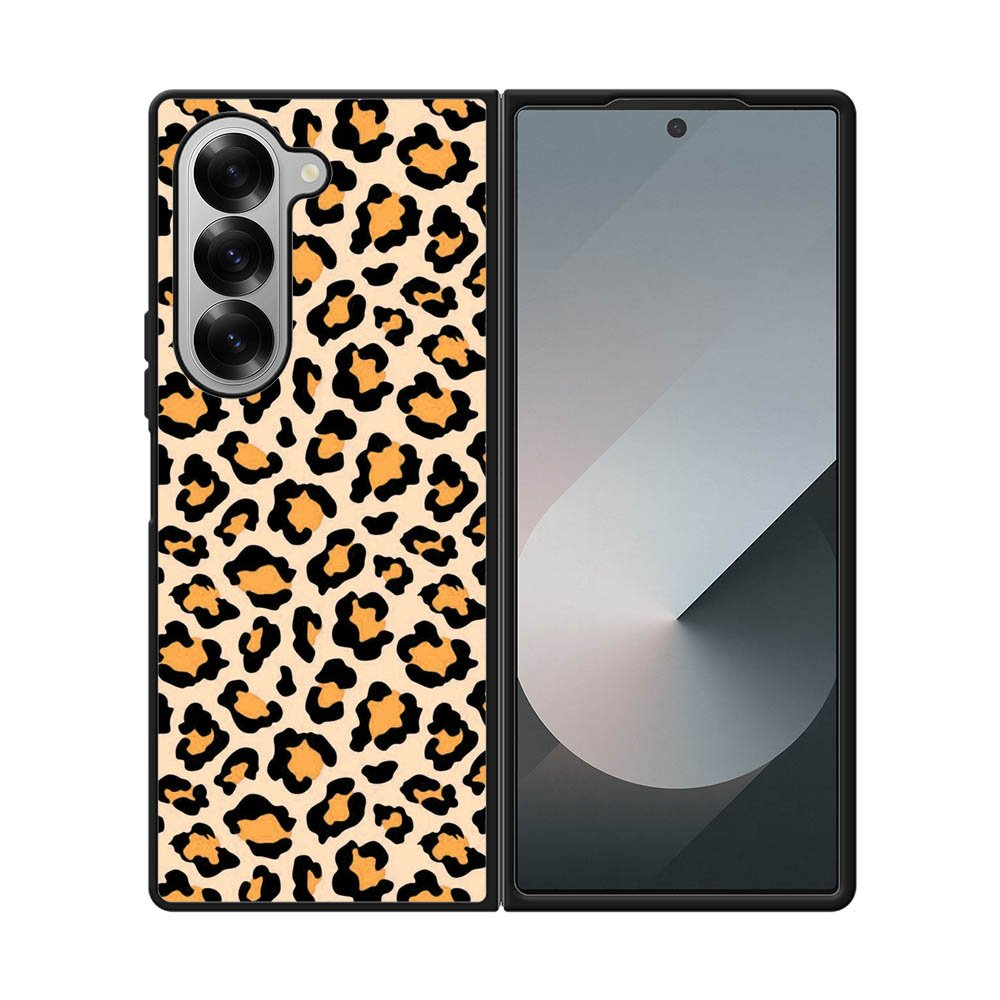 Leopard Orange Pattern Samsung Galaxy Z Fold 7 5G Case OV9853