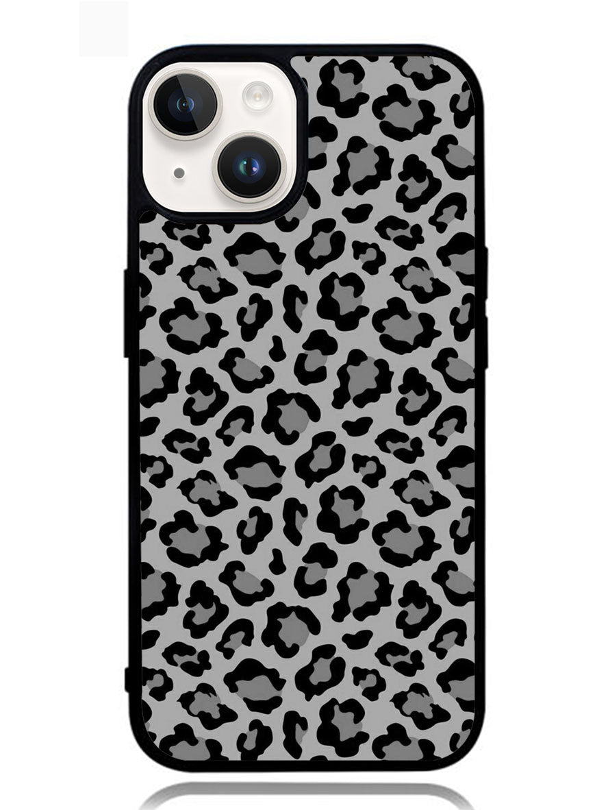 Leopard Grey Pattern iPhone 14 Case OV9852