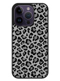 Leopard Grey Pattern iPhone 14 Pro Max Case