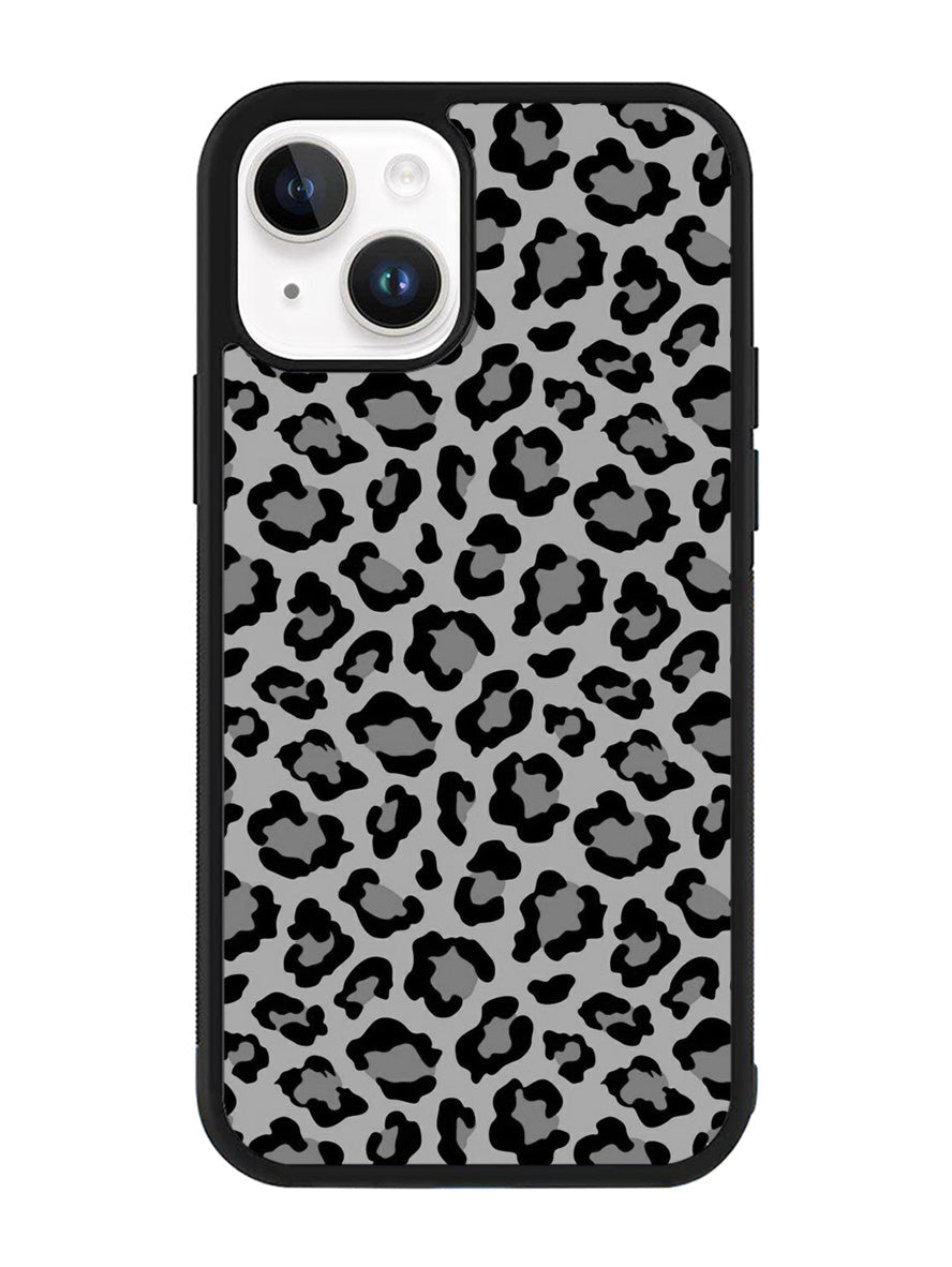 Leopard Grey Pattern iPhone 15 Case OV9852