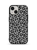 Leopard Grey Pattern iPhone 15 Plus Case