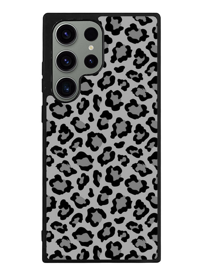 Leopard Grey Pattern Samsung Galaxy S23 Ultra 5G Case